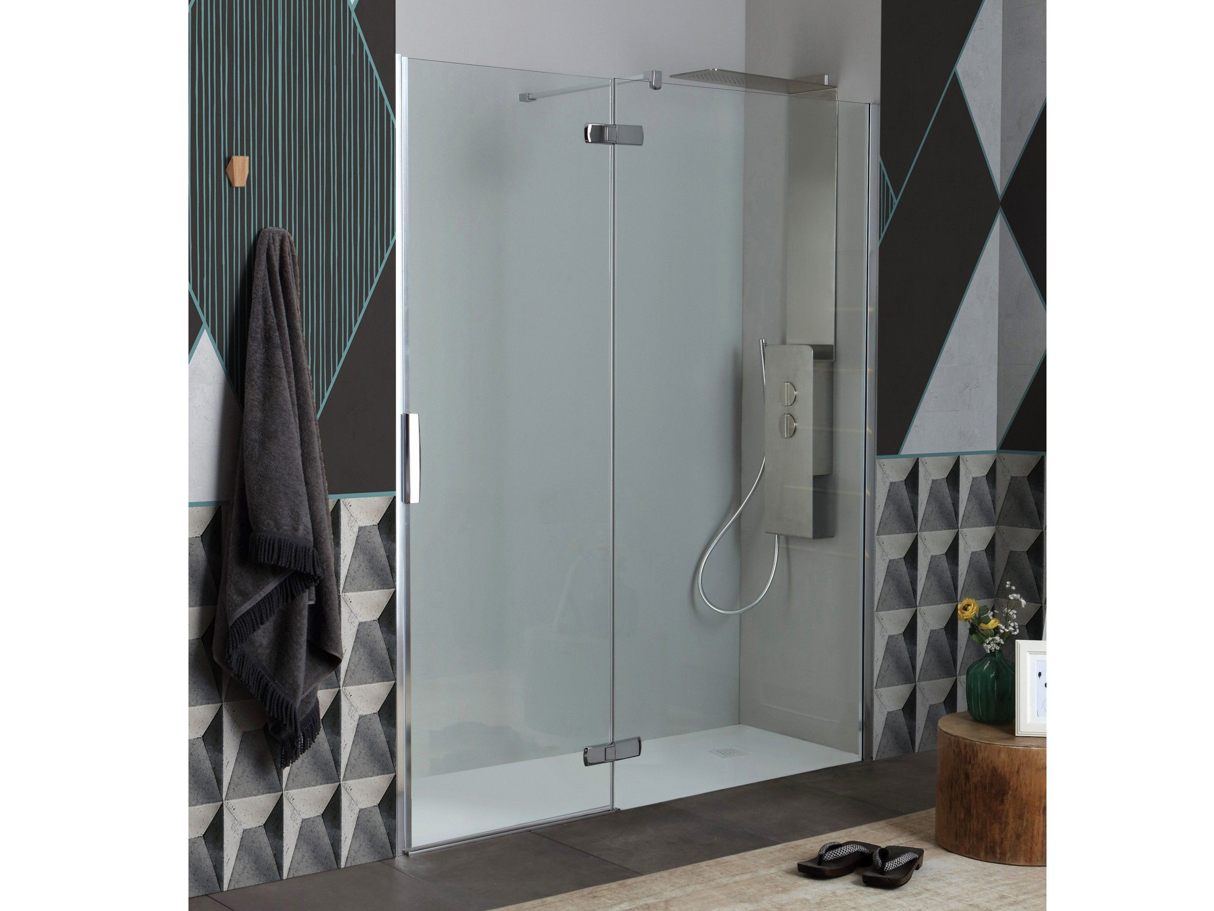 Нишевая душевая кабина с распашной дверью Kinedo GL8 ARCH-00050677 - Вид №1