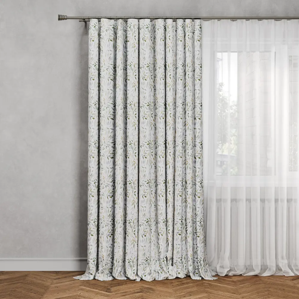 Штора на ленте Летония 160x270 см растение цвет разноцветный Altali STLM-2049606