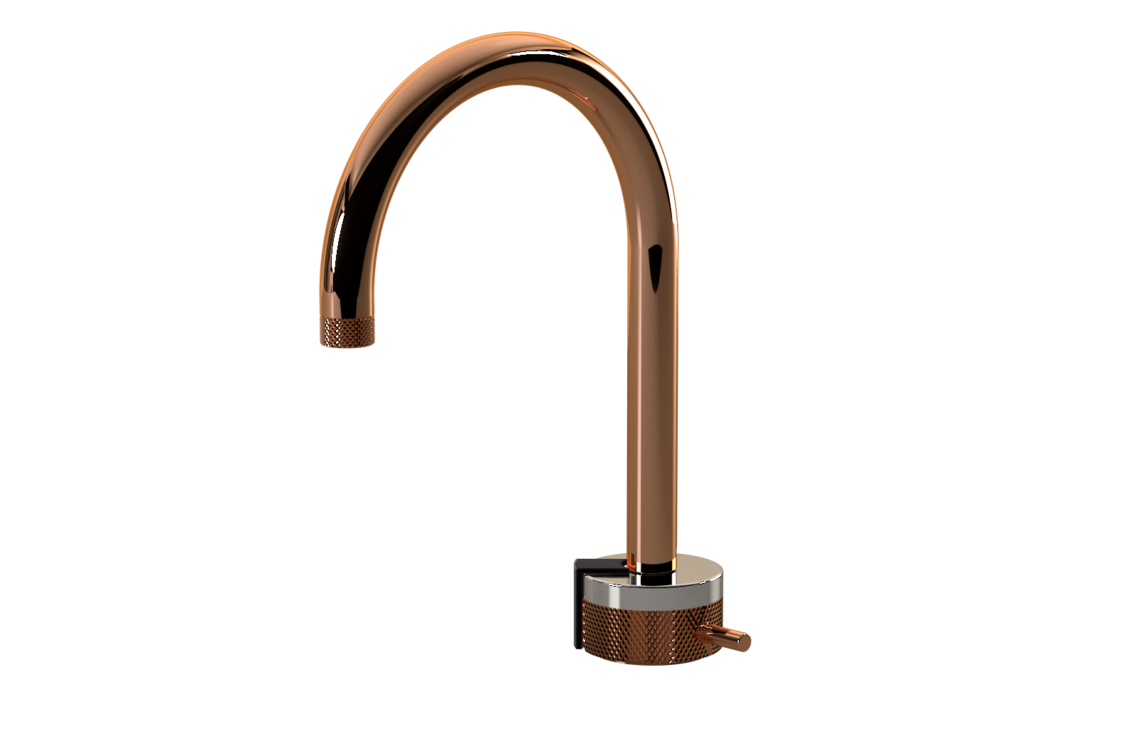 E-11502-R1PN-L2BK-RG Однорычажный прогрессивный смеситель для раковины - излив 16см GRAFF MOD+
