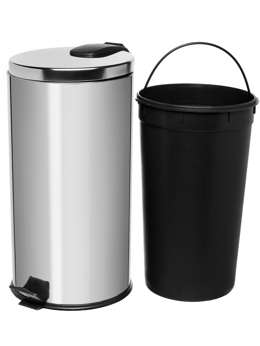 Вёдра с педалью и крышкой Antila Soft Close 40L Chrome NAVAKO 11092 - Вид №2