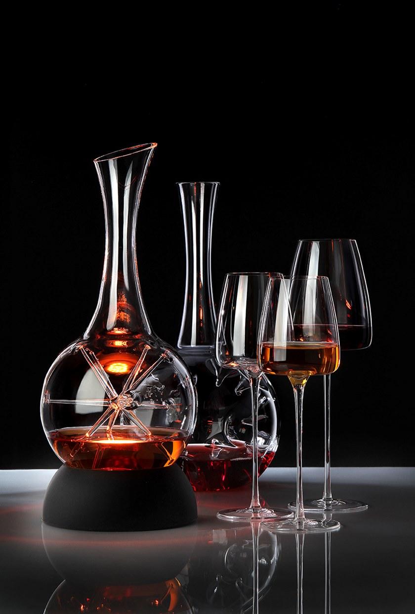 4948.PB Zieher Декантер для вина Zieher декантер "STAR" 1.8 л, с подставкой, Ø 15,6 см, п/к Боросиликатное стекло/силикон  - Вид №8