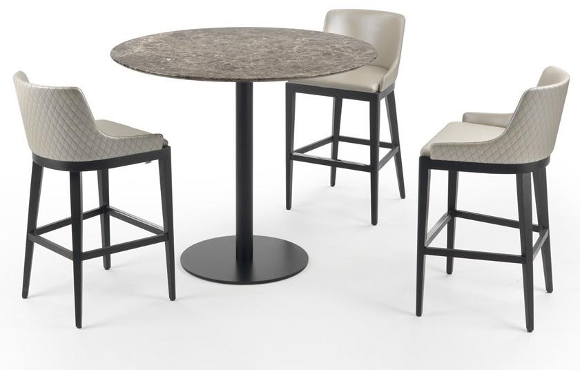 Marelli Кожаный барный стул со спинкой Nicole sun-id-1418792 - Вид №1