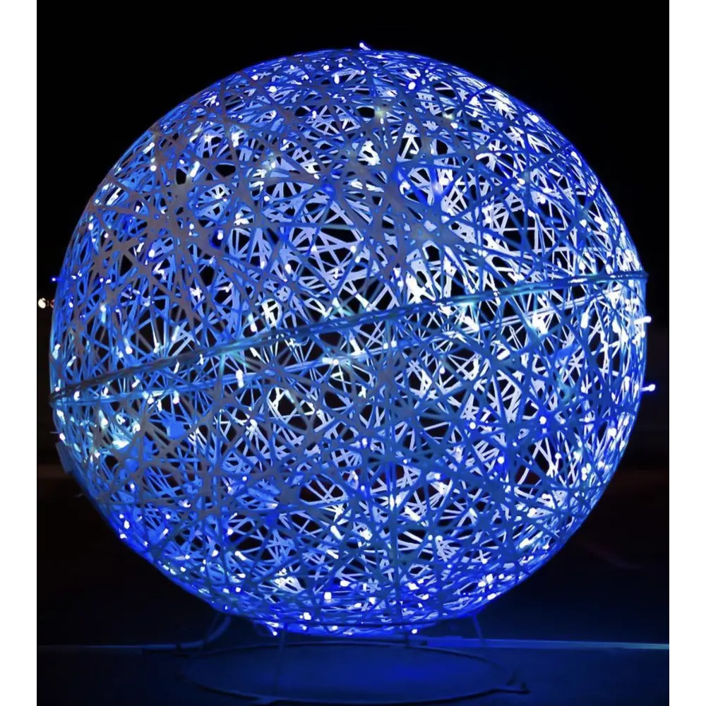 Электрическая светящиеся фигура Шар 100 LED 30x30x30 см теплый белый свет 86164043 STLM-2100363 AJURIO 