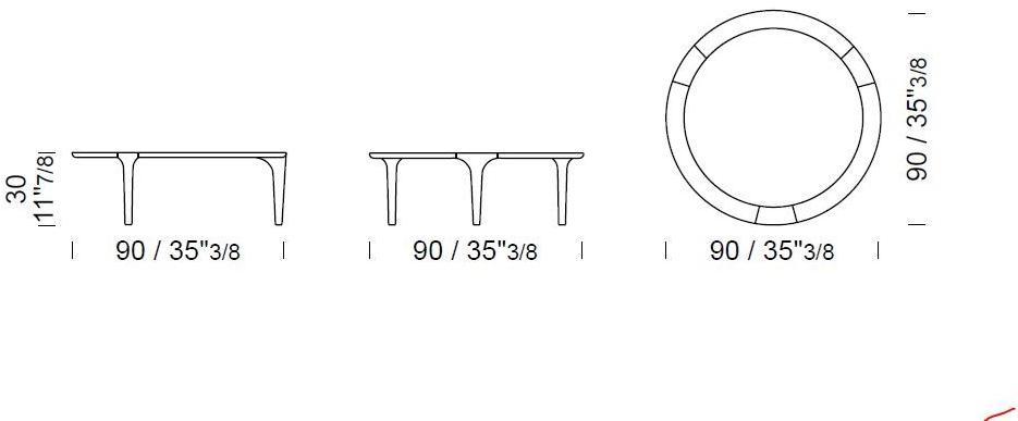 Borzalino Круглый журнальный столик sun-id-1393543 - Вид №6