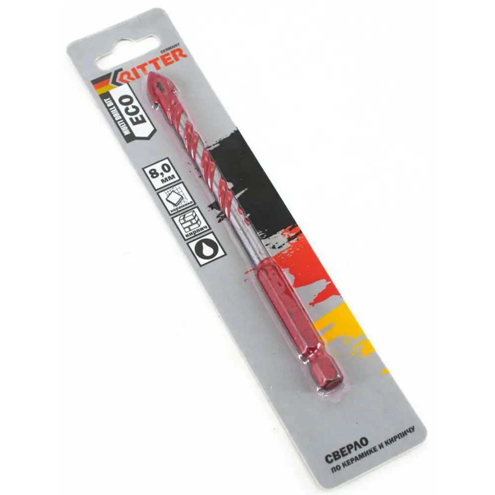 Сверло копьевидное по стеклу и керамике Ritter Eco 8 мм 89391878 STLM-2092999  - Вид №2