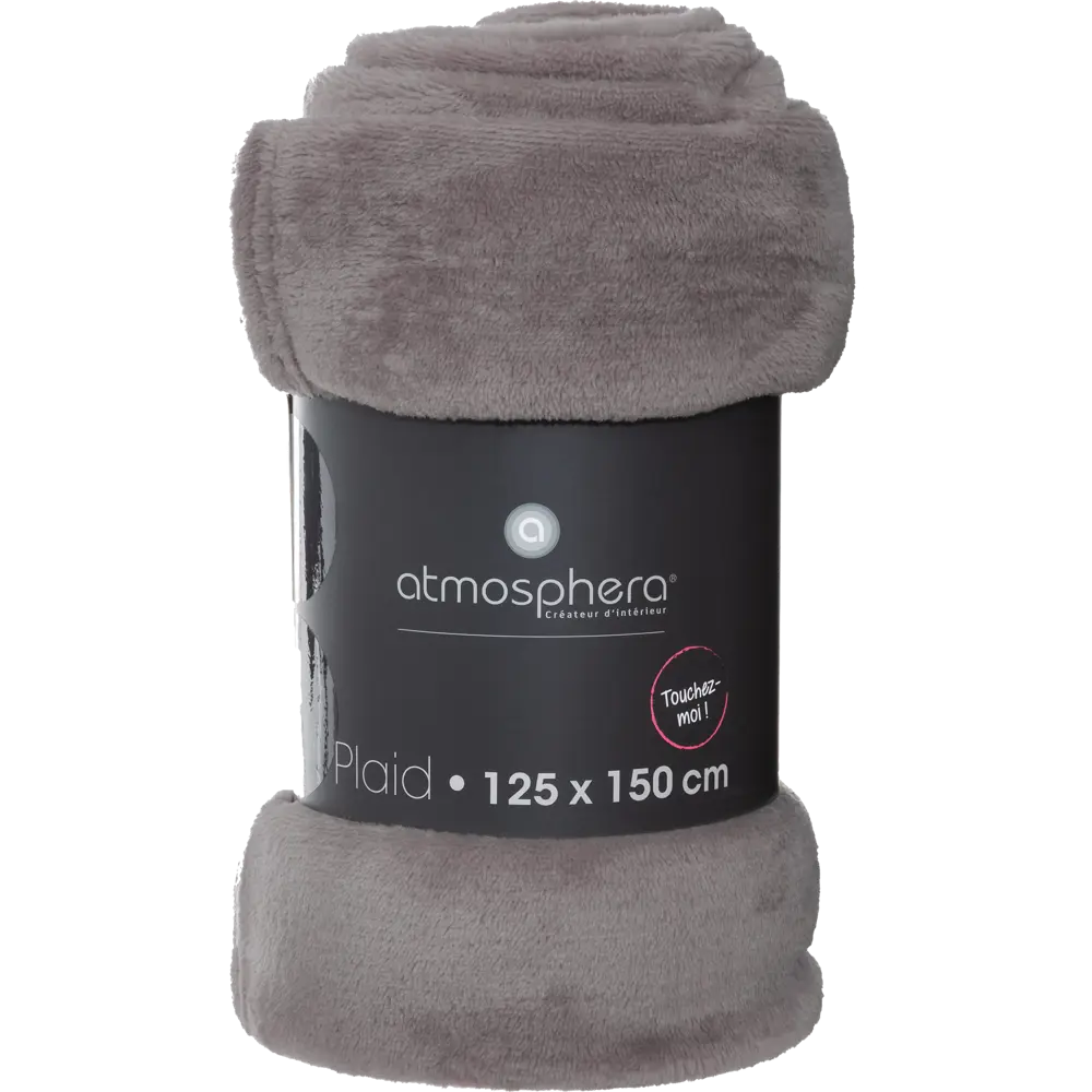 Плед 125х150 см фланель цвет серый 82675697 STLM-2130143 Atmosphera Scandi