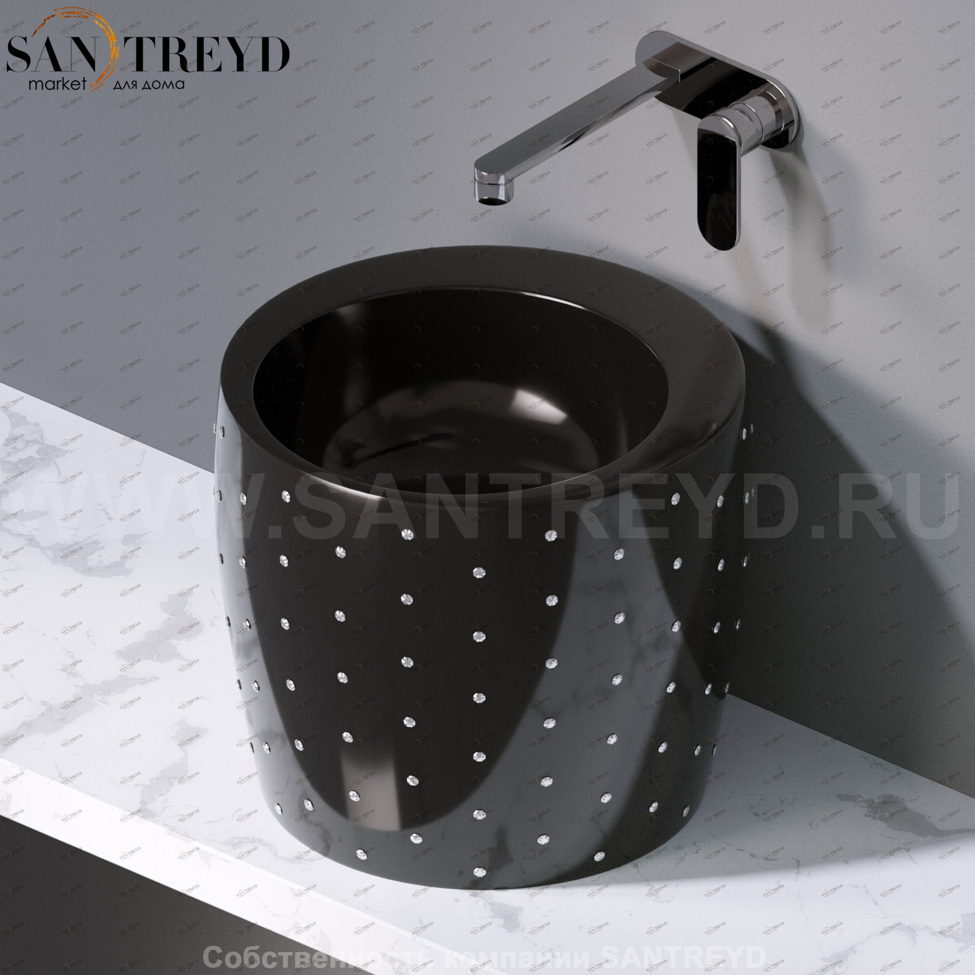 L101104SW Накладная раковина на столешницу  круглая A. e T. Italia TOTEM AeT ITALIA