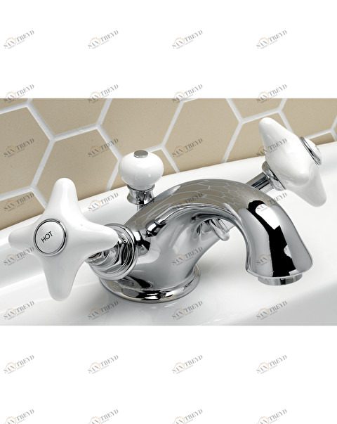 UTWR710 Кран для раковины White Rose с 1 отверстием Devon&Devon 