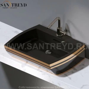 L282.476G Накладная раковина на столешницу  овальная A. e T. Italia SQUARE