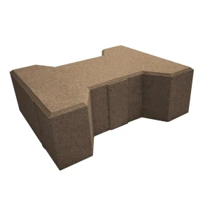 Плитка тротуарная Тавр 182x157.5x80 мм цвет коричневый 85263255 STLM-2054542