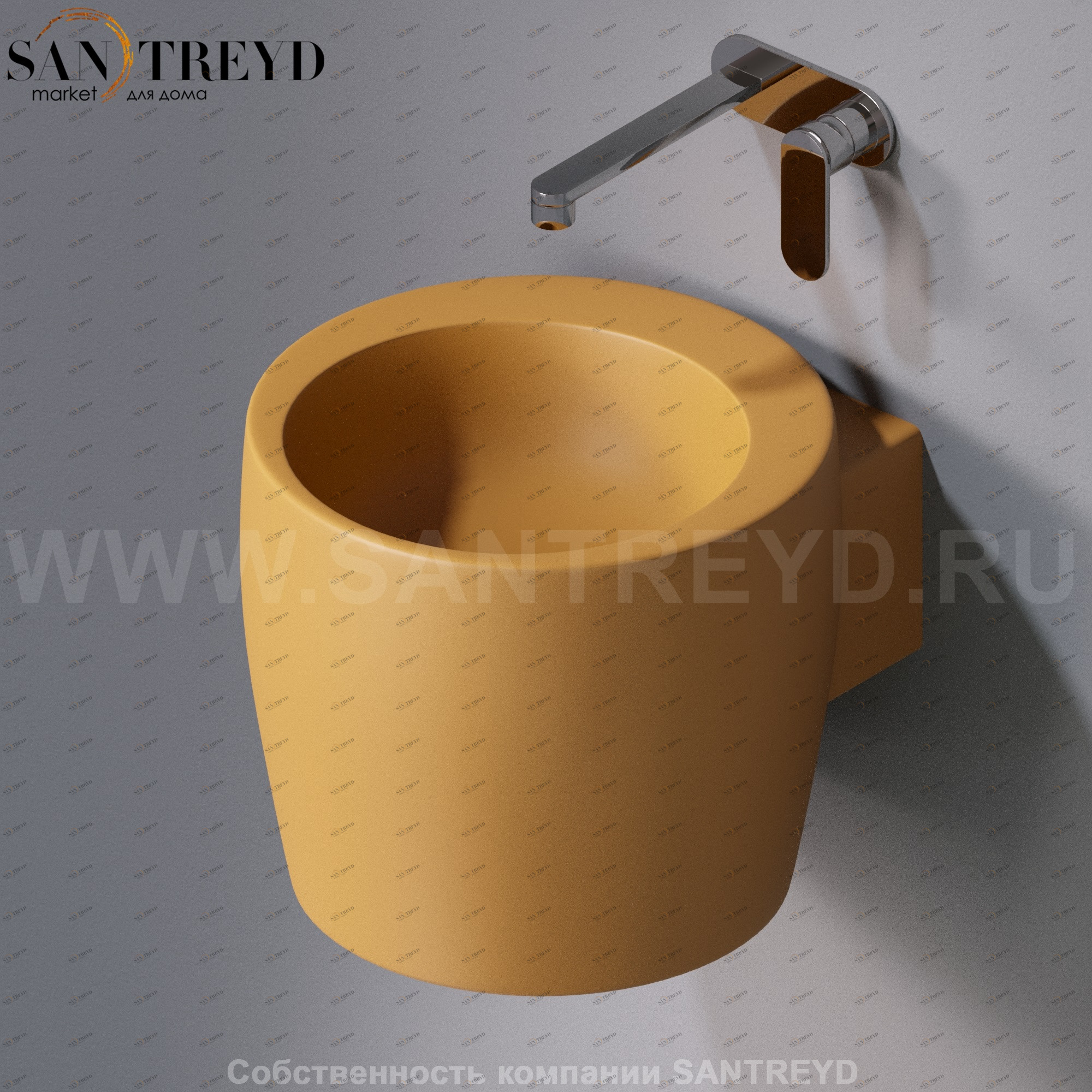 L102T0R0V1.133 Подвесная раковина настенная круглая A. e T. Italia SPOT AeT ITALIA TOTEM