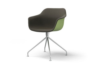 Мягкий стул на сиденье из ткани с подлокотниками