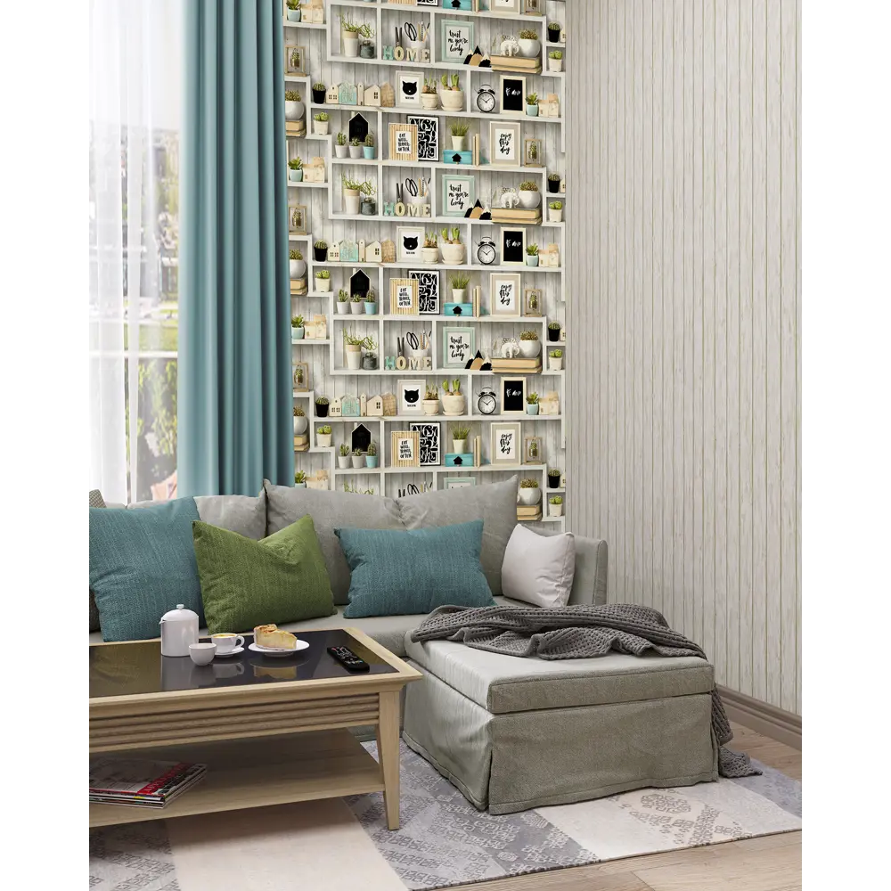Обои флизелиновые Палитра Sweet Home серые 1.06 м PL71068-46 82383495 STLM-2019368 - Вид №3