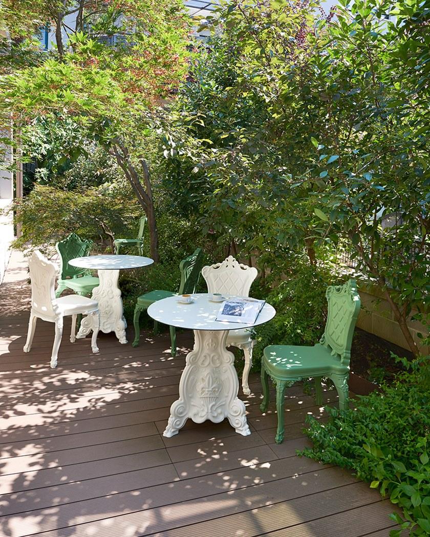 SLIDE Пластиковый садовый стул в стиле модерн Design of love sun-id-1447403 - Вид №2