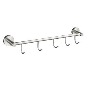 GFmark - Вешалка с пятью крючками прямая, из нержавеющей стали, код: 80206