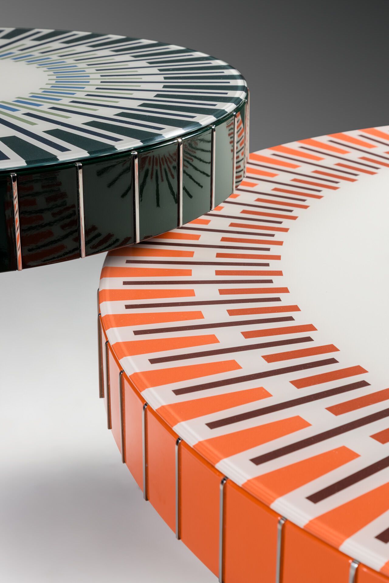 Круглый деревянный и стеклянный журнальный столик REFLEX Sun ARCH-00022488 - Вид №3