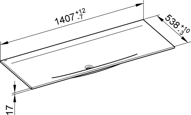 31160311400 Керамический умывальник KEUCO Edition 11 - Вид №3