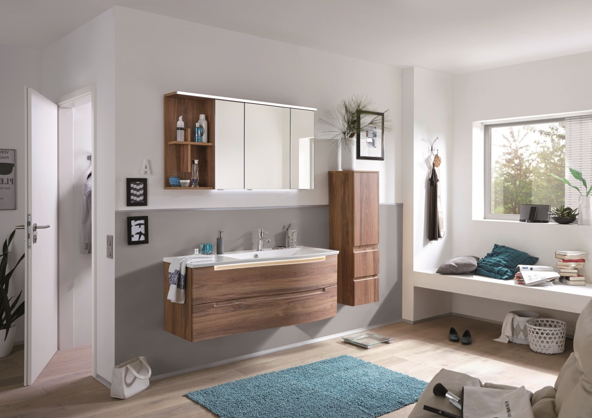 Purefaction900L(676/180) Комплект мебели Puris Purefaction, 900 мм левый, цвет дуб чарлстон 