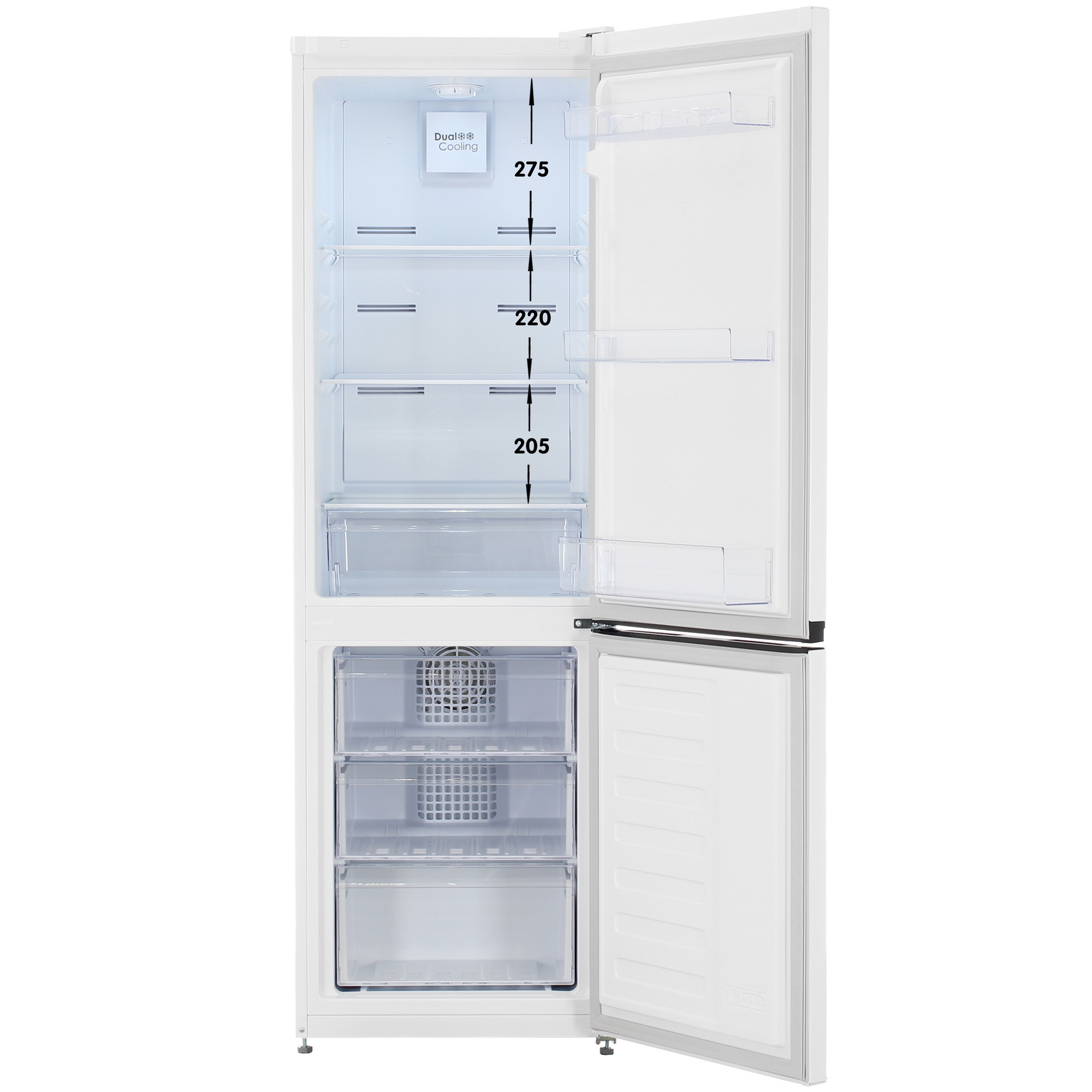 9261645 Холодильник с морозильником   BEKO B1RCNK272W белый STDN-0061284 - Вид №1