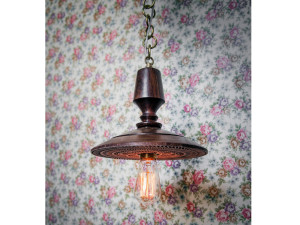 Деревянный подвесной светильник