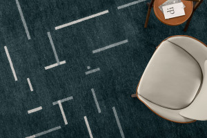 Прямоугольный ковер ручной работы из шерсти