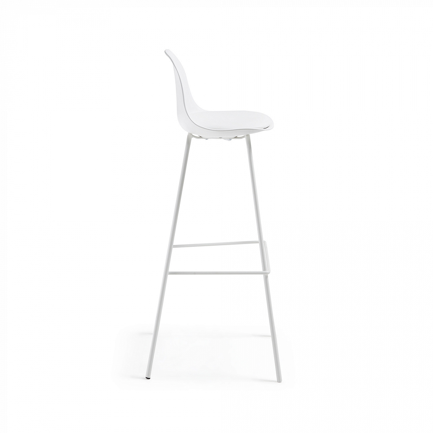 052316 Барный стул Lysna пластик белый La Forma Brighter 