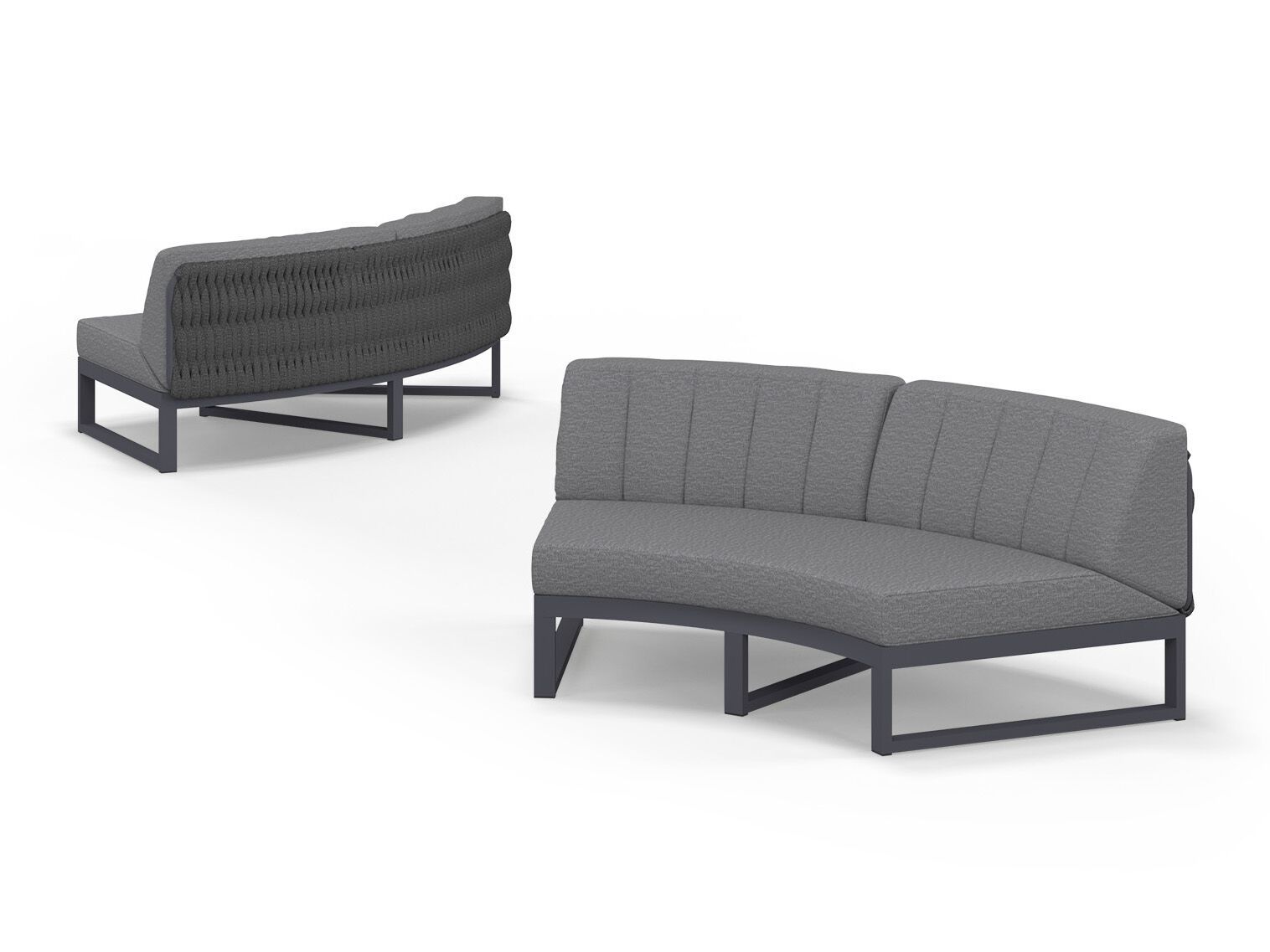 Тканевый изогнутый модульный садовый диван MAMAGREEN Munia ARCH-00016801 - Вид №5