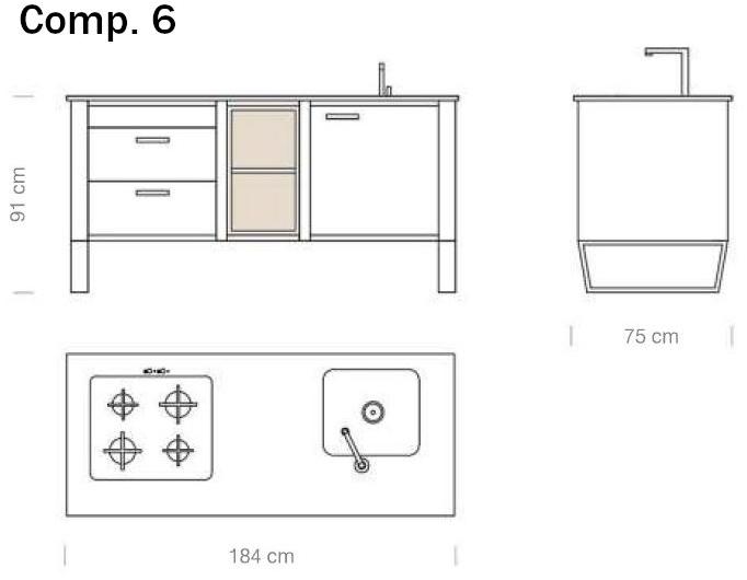 Lgtek Кухня из нержавеющей стали и дерева Window sun-id-1388816 - Вид №16