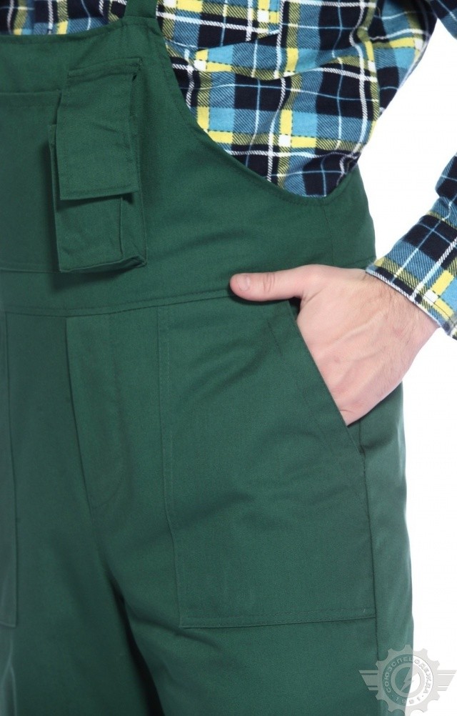 65606 Полукомбинезон "Эксперт-2" зеленый  Летняя спецодежда  размер 52-54/182-188  - Вид №8