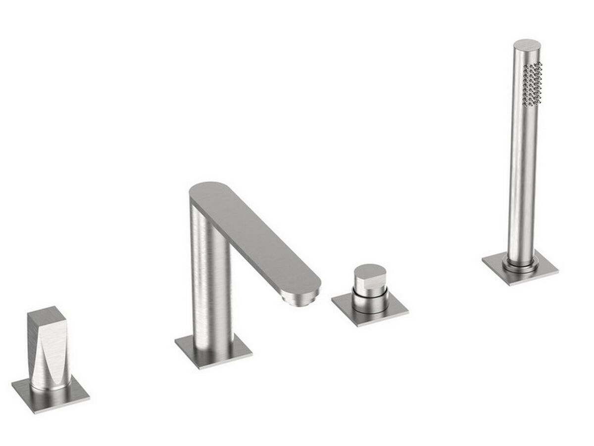 Смеситель для ванны из нержавеющей стали с поворотным горлышком Rubinetterie Frattini Aline ARCH-00127549