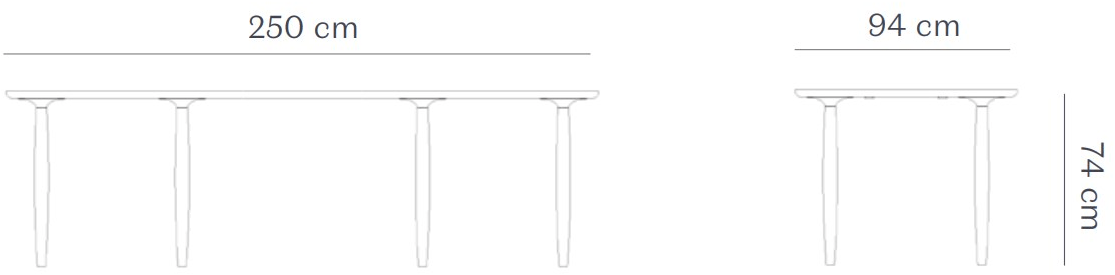 NORR11 Прямоугольный обеденный стол из дуба Oku sun-id-1482741 - Вид №5