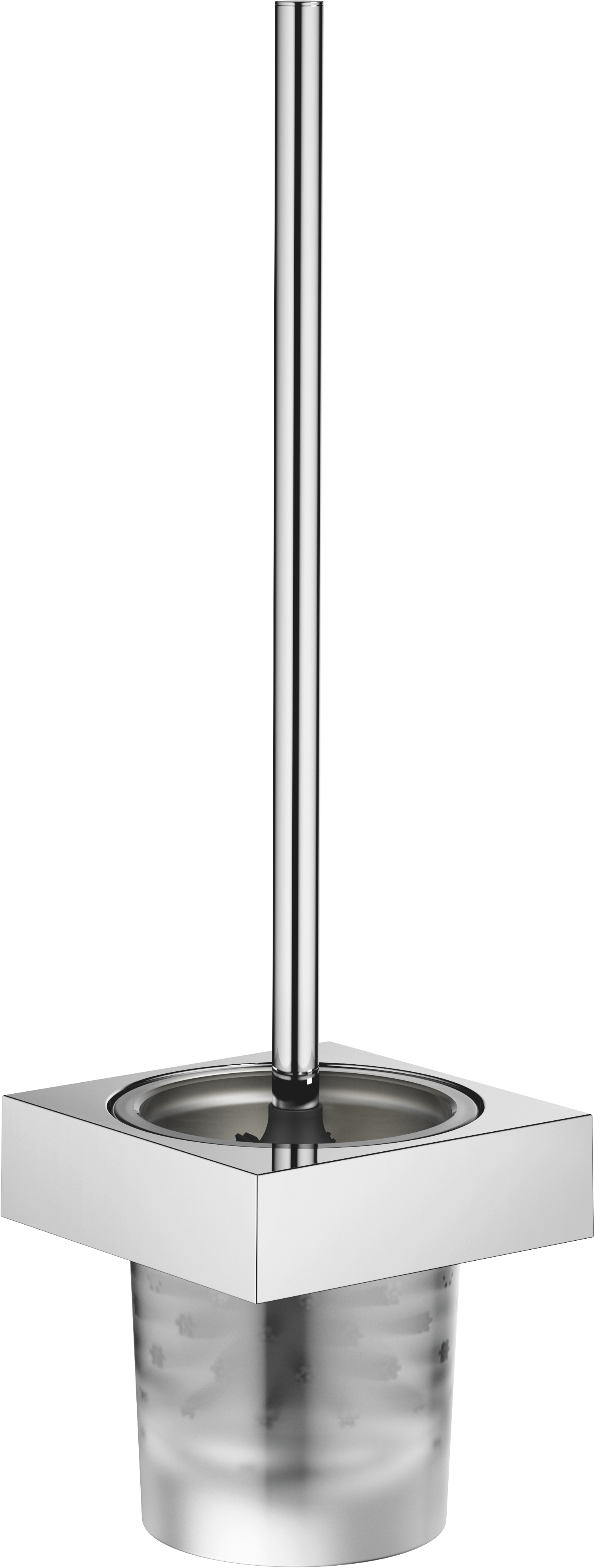 Настенная модель туалетного ершика - Хром