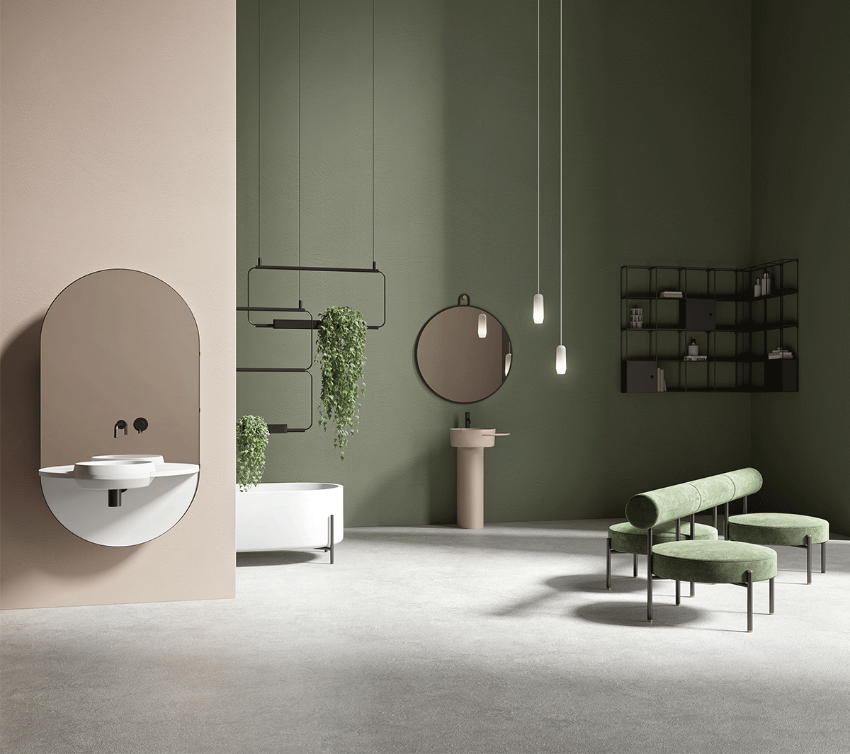 Ex.T Rest lounge chair Кресло для отдыха, обитое зеленым бархатом EXRESTLOUNGE/VEGR  - Вид №4