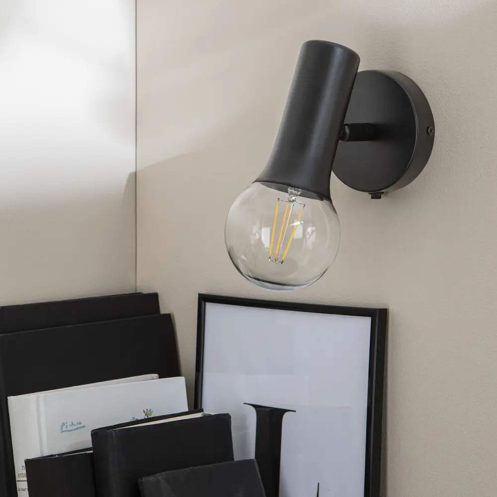 INSPIRE Hoki - настенный бра в стиле лофт с черным металлическим корпусом 83054647 STLM-0038845 - Вид №3