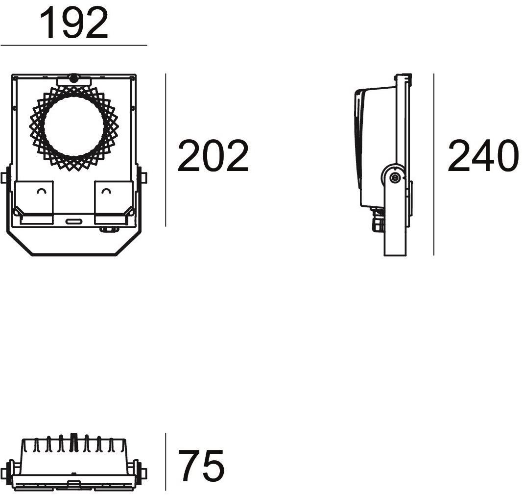 Linea Light Group Светодиодный прожектор для наружного освещения из литого под давлением алюминия sun-id-1478798 - Вид №6