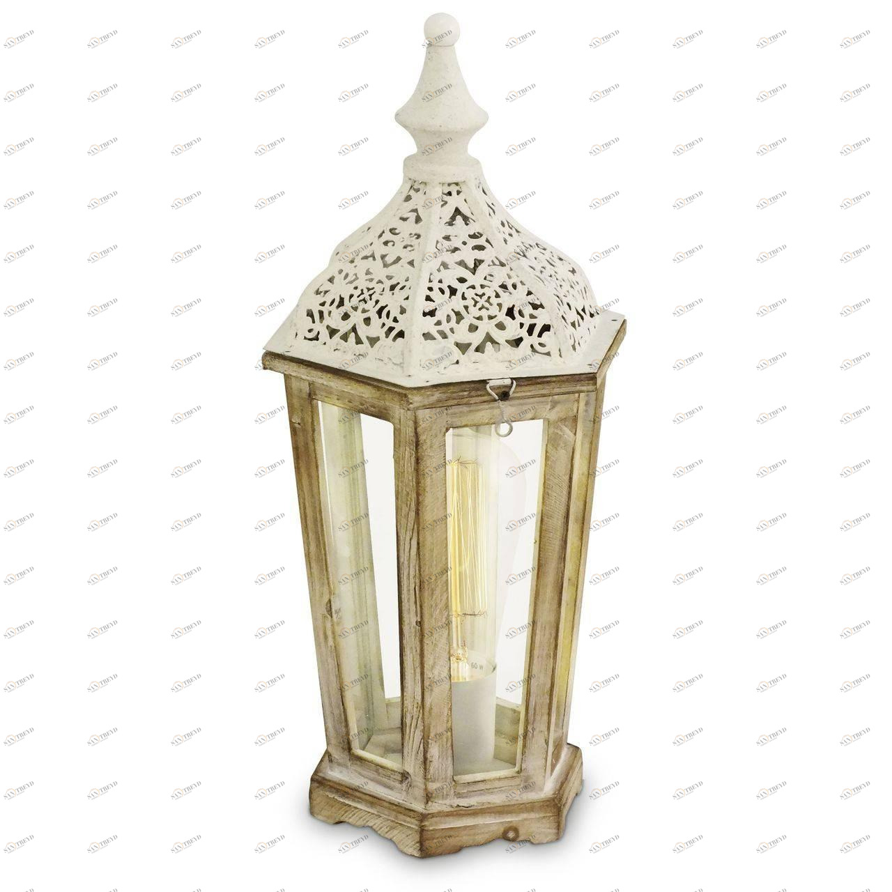 Настольная лампа Eglo Vintage 49278 EGLO ПОД СТАРИНУ, ФОНАРЬ 191438 Бежевый;белый 