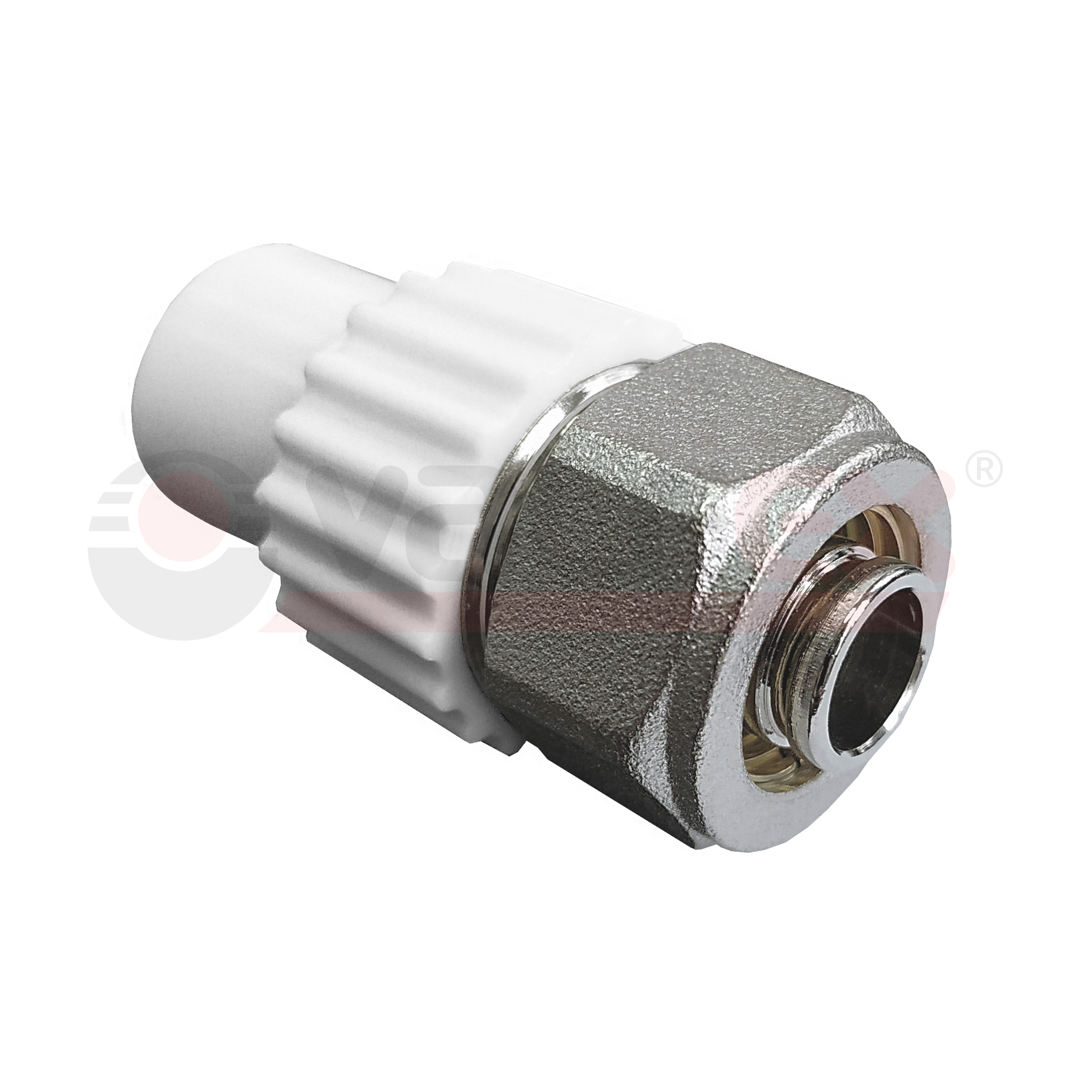 10142016 Valfex Ниппель комбинированный для соединения PPR-PE труб 