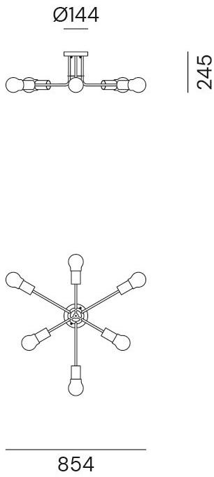 Il Fanale Потолочный светильник из латуни Astro 276.11.ont - Вид №1
