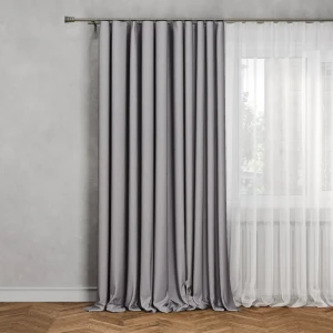Штора на ленте Inspire Malonn 200x280 см цвет серый 82485643 STLM-2044849