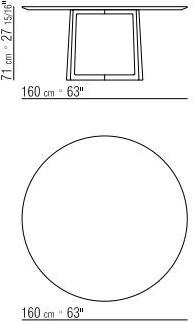 Flexform Прямоугольный стол из лакированного дерева Gipsy sun-id-1375592 - Вид №5