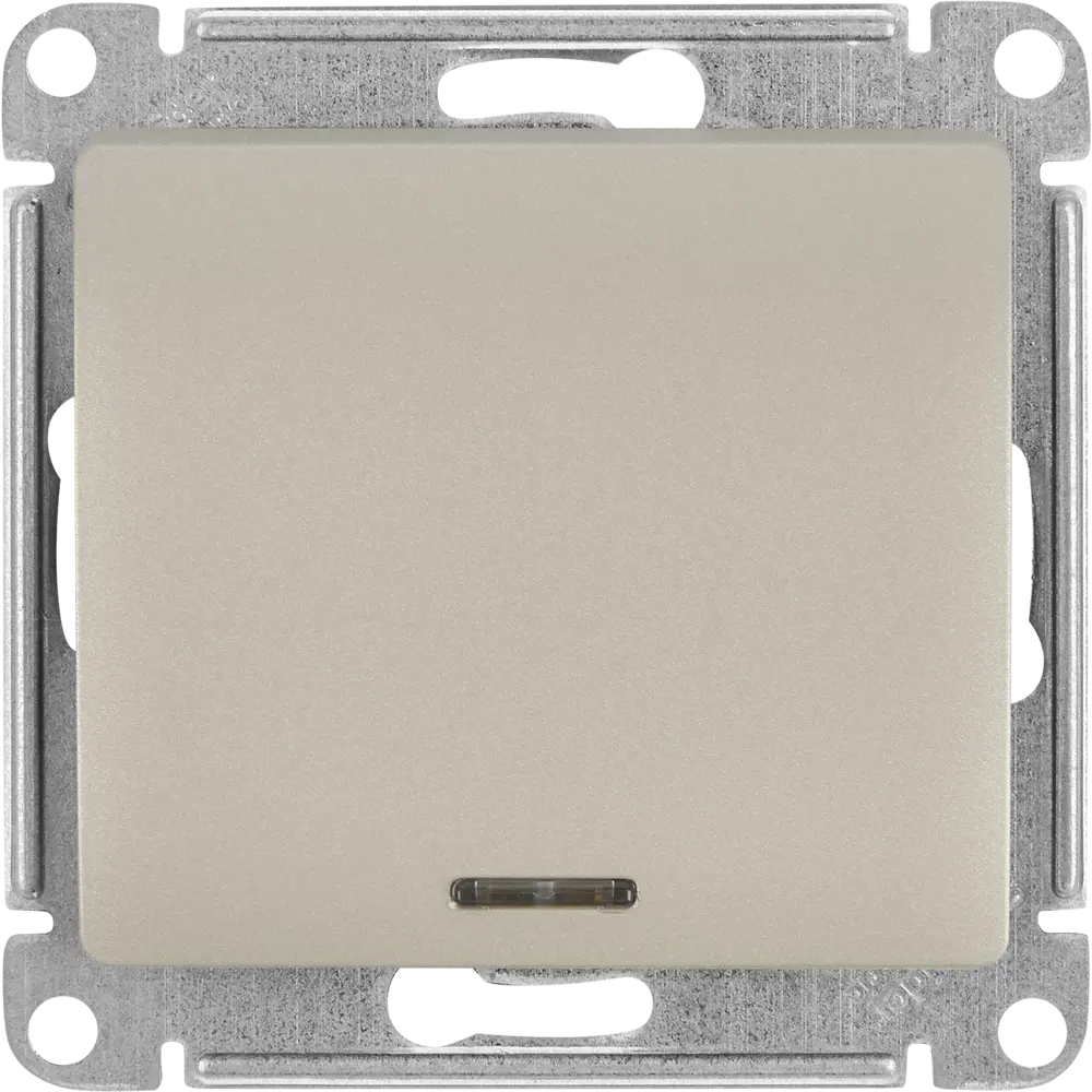 Переключатель Schneider Electric Glossa с подсветкой для элегантного освещения 84730743