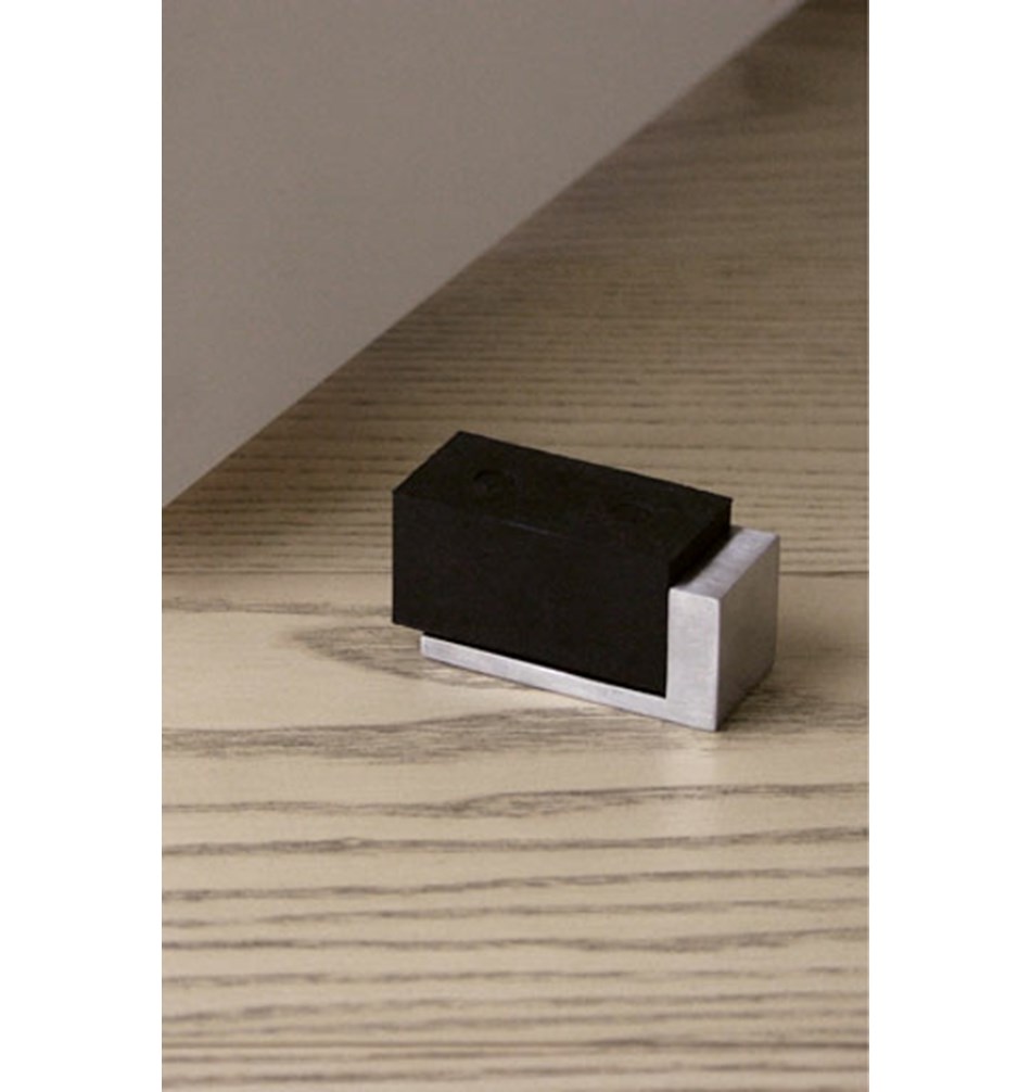 FROST Дверной упор 5002 » матовый / черный Нержавеющая сталь / резина Матовый / черный A5002BS  - Вид №4