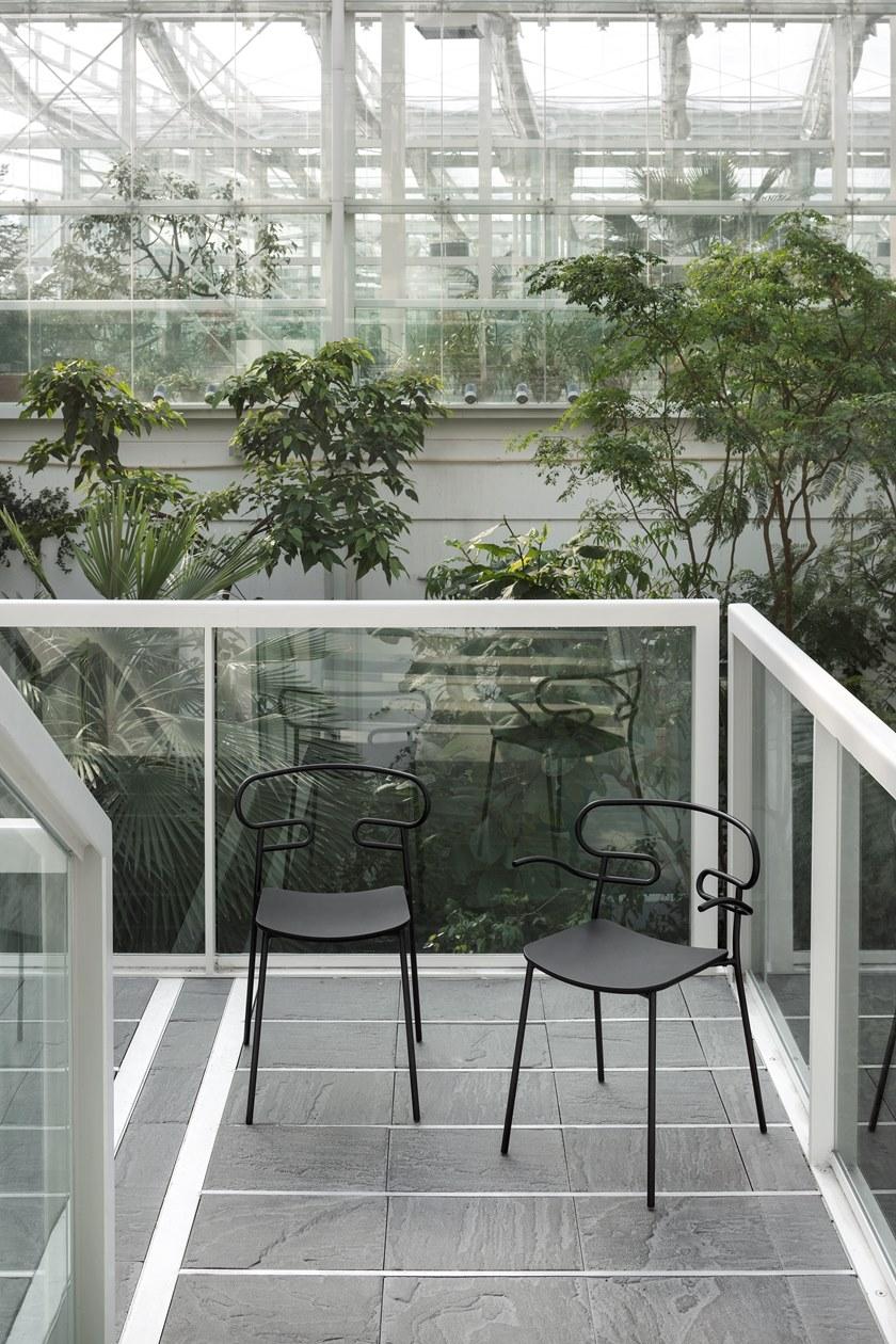 TrabA' Стул из металла и полиуретана с подлокотниками Genoa 0048/0049-met-pu, - Вид №14