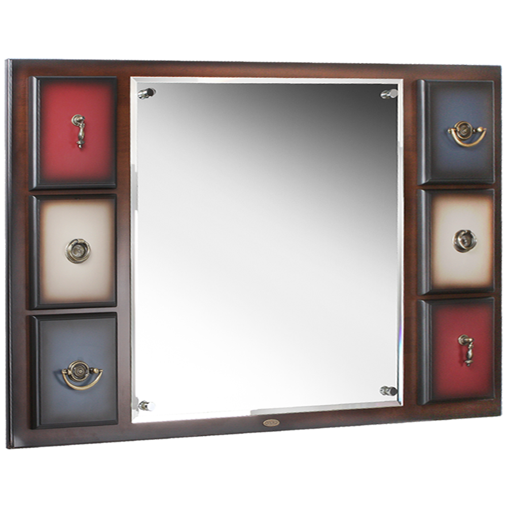 71178 Зеркало настенное Пандора 2 Орех Mix BOGACHO 4627139505235 - Вид №1