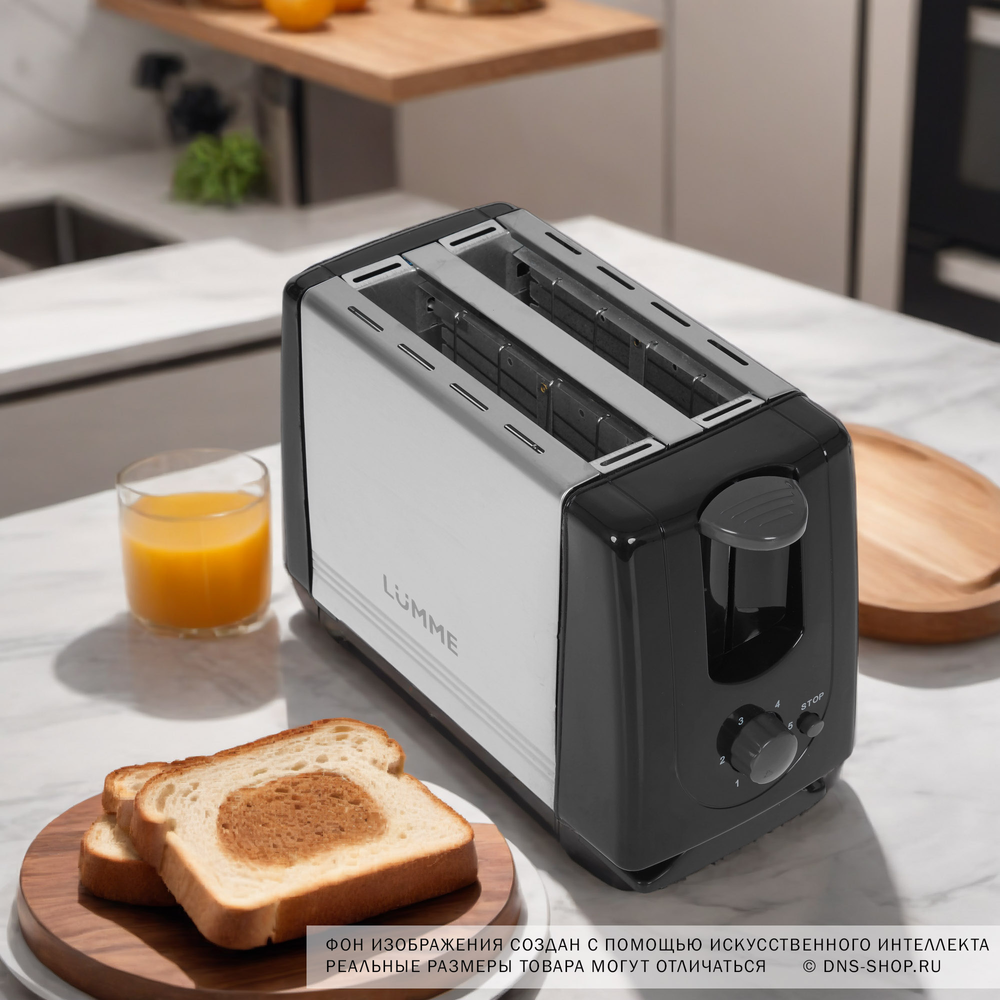 9913327 Тостер LUMME LU-1201 серый STDN-0028494 - Вид №9