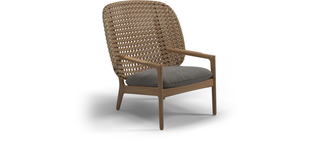 Kay High Back Lounge Chair  Gloster Сидение Kay