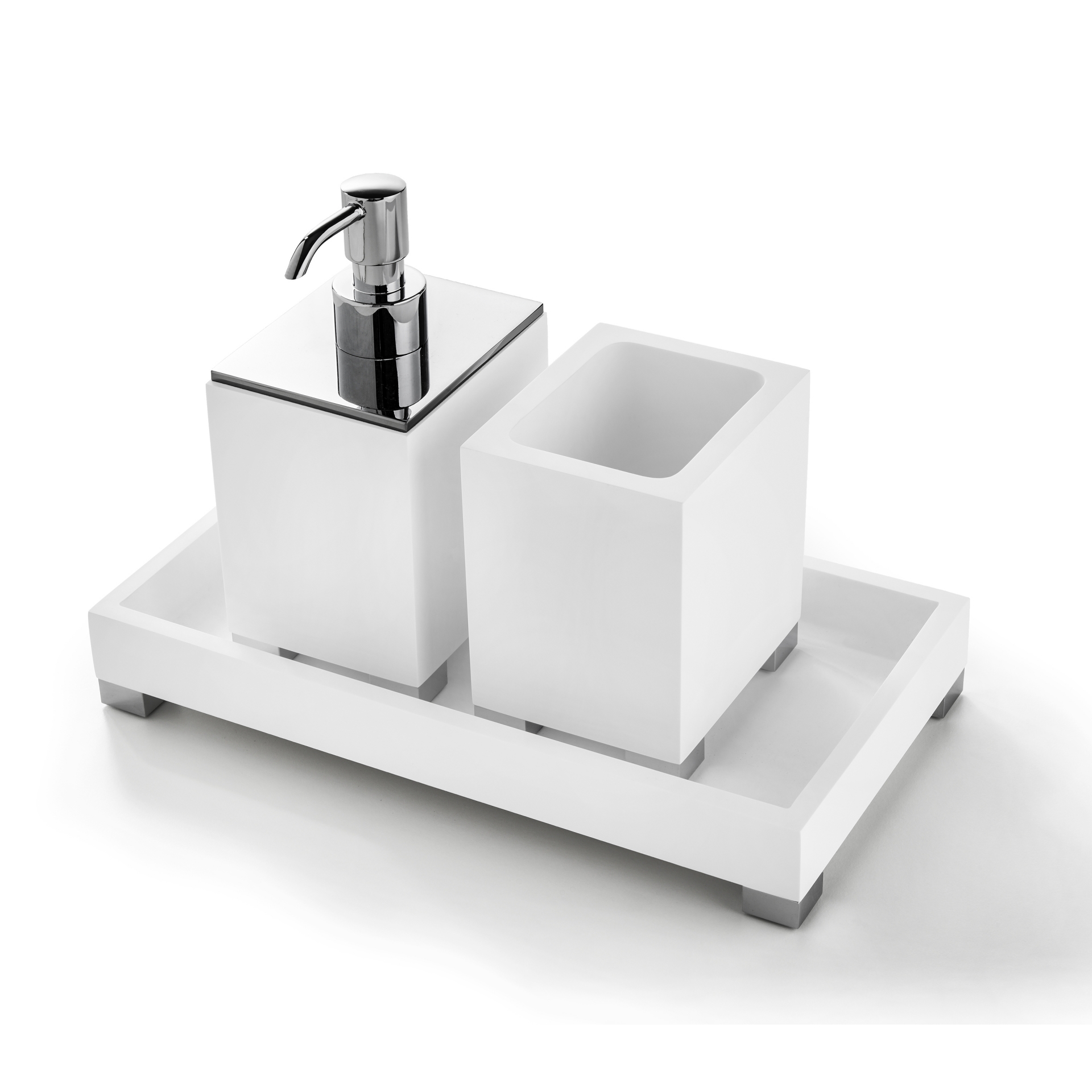 BEMDW99A 3SC Набор из 3 шт., стакан, диспенсер, лоток Moderno Treesseci 3SC