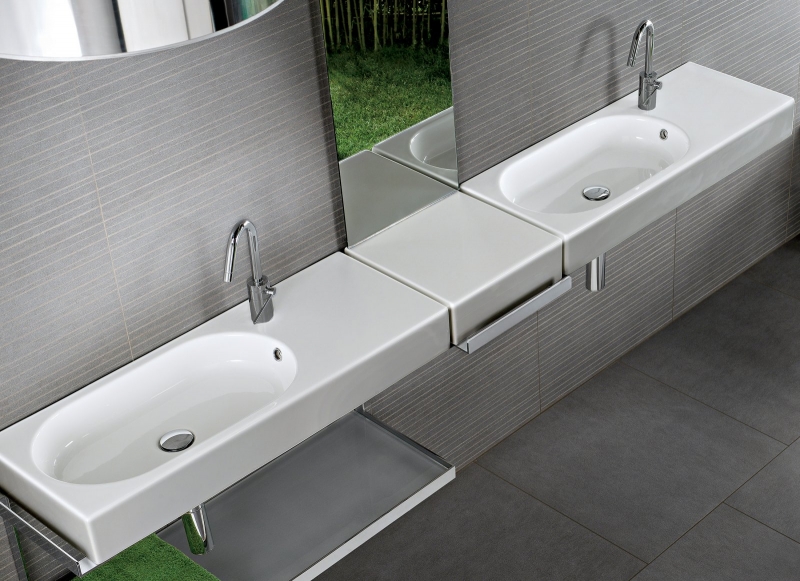 YXDL01 Умывальник Area 90x35 Hatria  - Вид №1