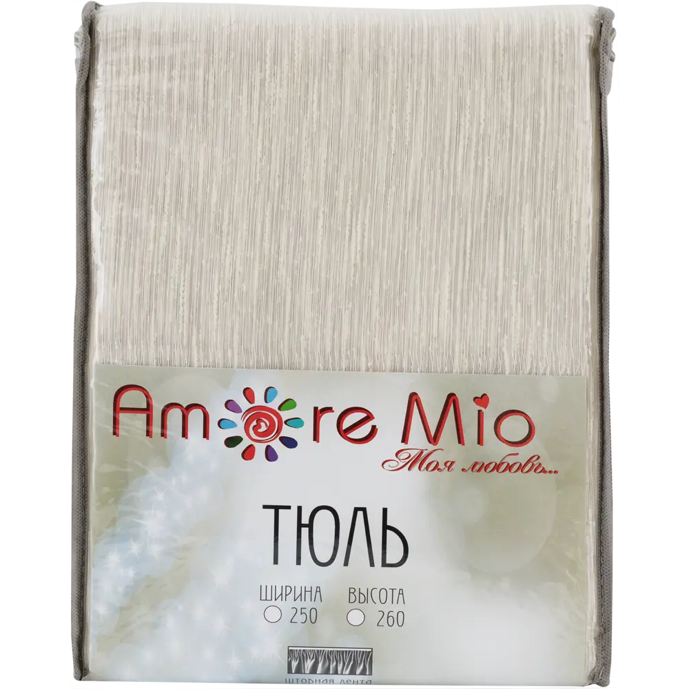 Тюль на ленте «Дождик», 250x260 см, полоски, цвет шампань AMORE MIO STLM-2206388 - Вид №6