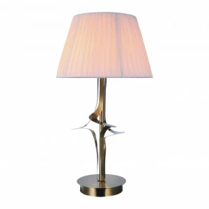 Настольная лампа Omnilux Grottole OML-63604-01 OMNILUX ИНТЕРЬЕРНЫЕ 195242 Белый;бронза